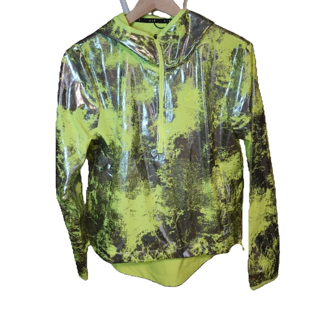 Nike Metallic Green Windbreaker Size XS
